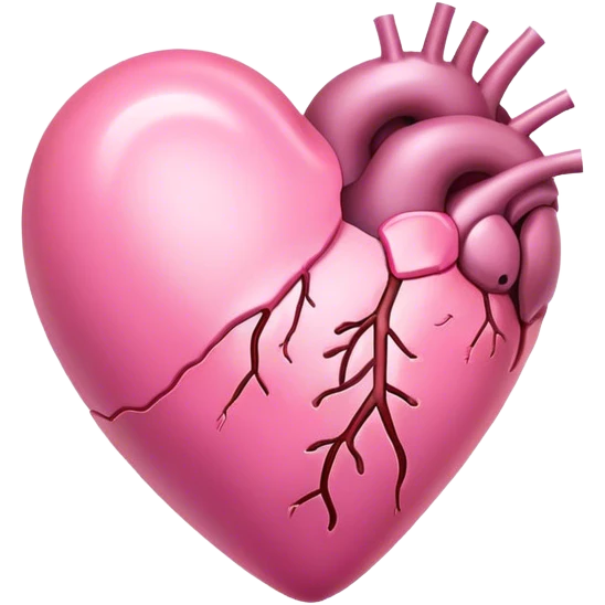 Pink healing heart emoji