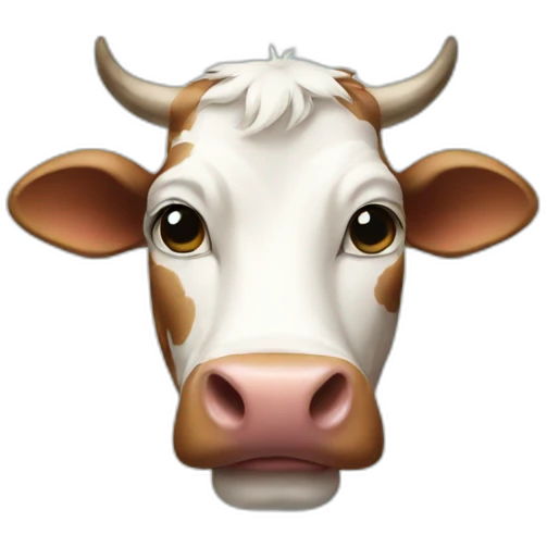 Cow with cat head emoji