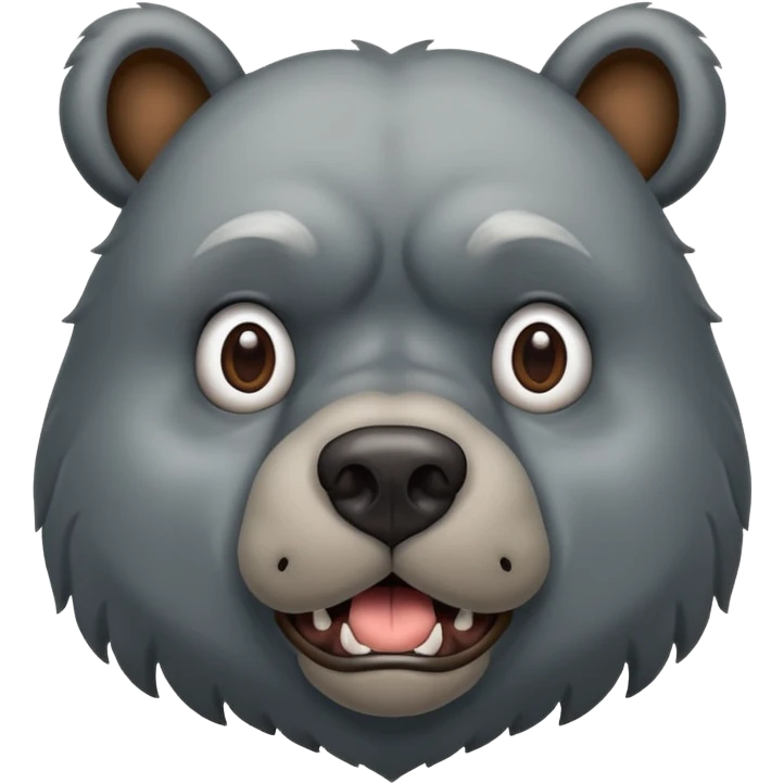 Make an absolute abomination ugly fucking human dog man hybrid bear emoji