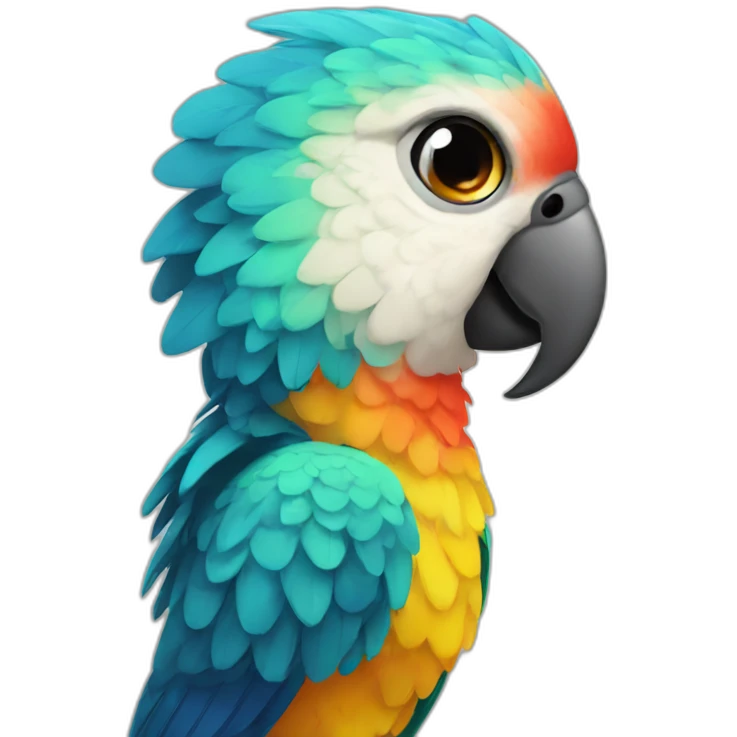 Beautiful parrot emoji