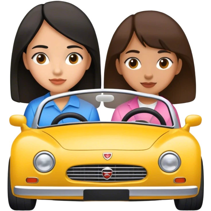 2000 YEAR MODEL GIRLS CAR  emoji