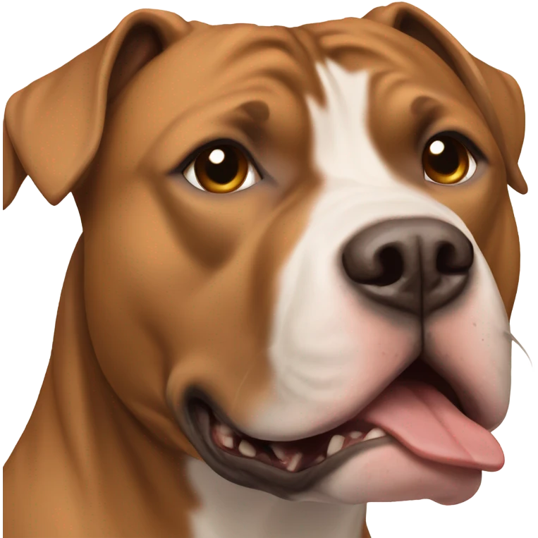 Brown American staffordshire terrier  emoji