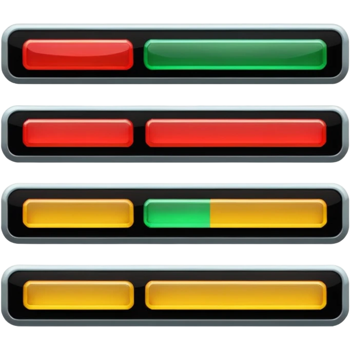 Video game health bar indicator emoji