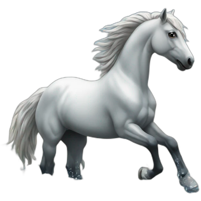Un cheval sur l'eau emoji