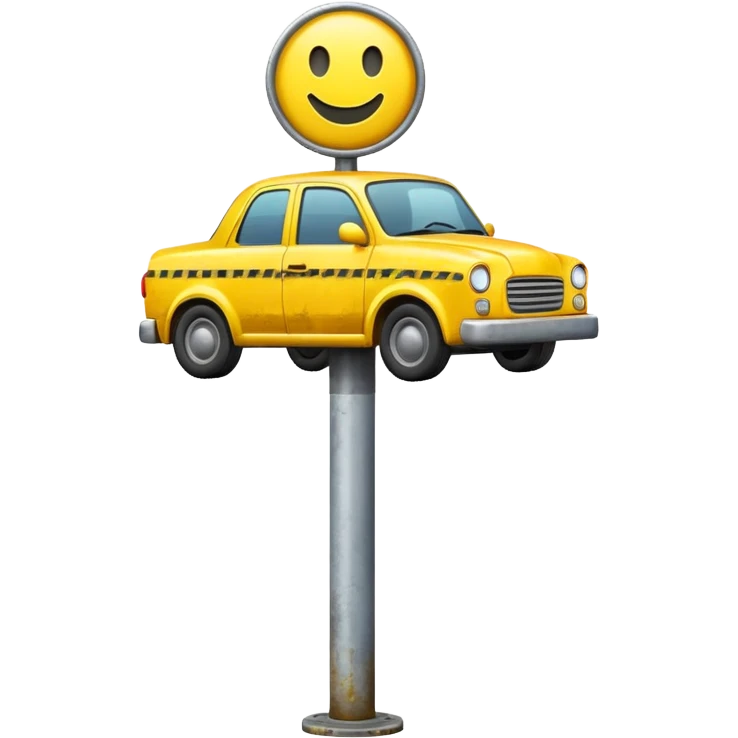 towing street  icon on pole emoji