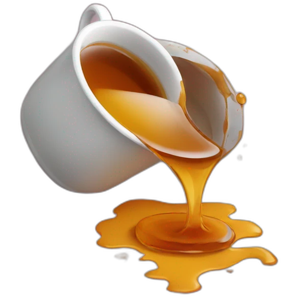 Tea spill emoji