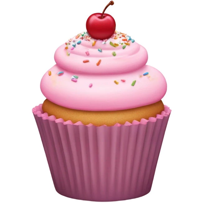 pastel pink cupcake emoji