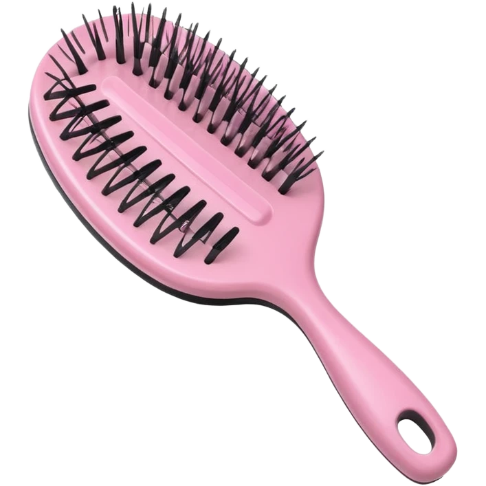 light pink hairbrush apple emoji style variation 4 emoji