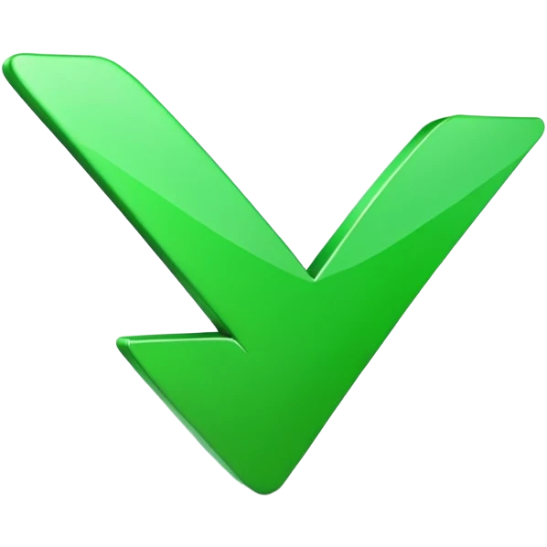 bright green check mark symbol emoji
