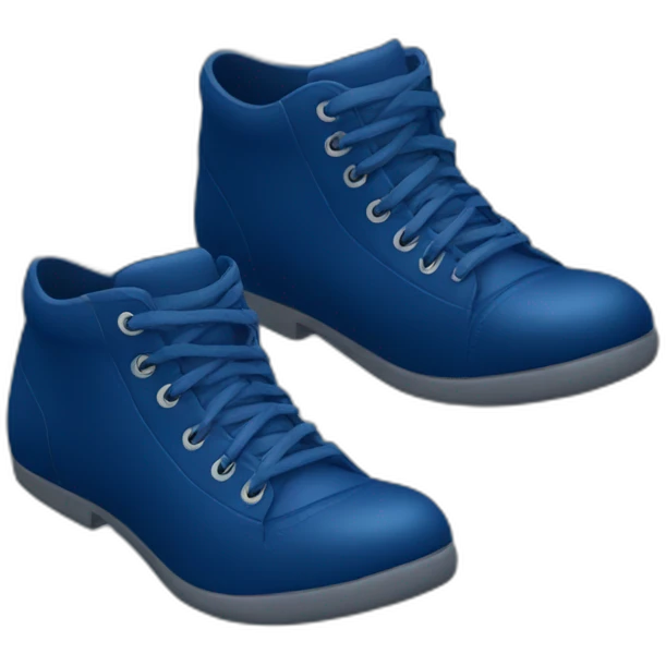 Dark blue shoes emoji
