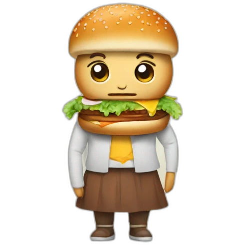 grufallo who eat a hamburger emoji