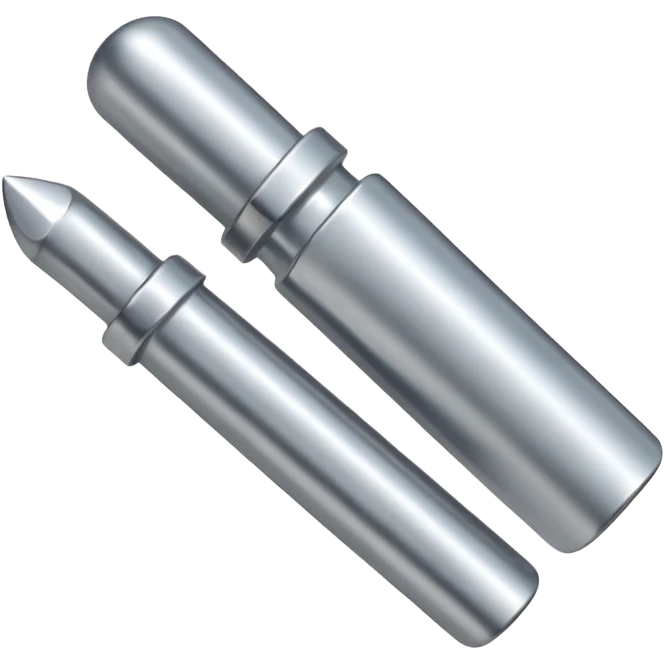 Metal nails with flat nails ends emoji