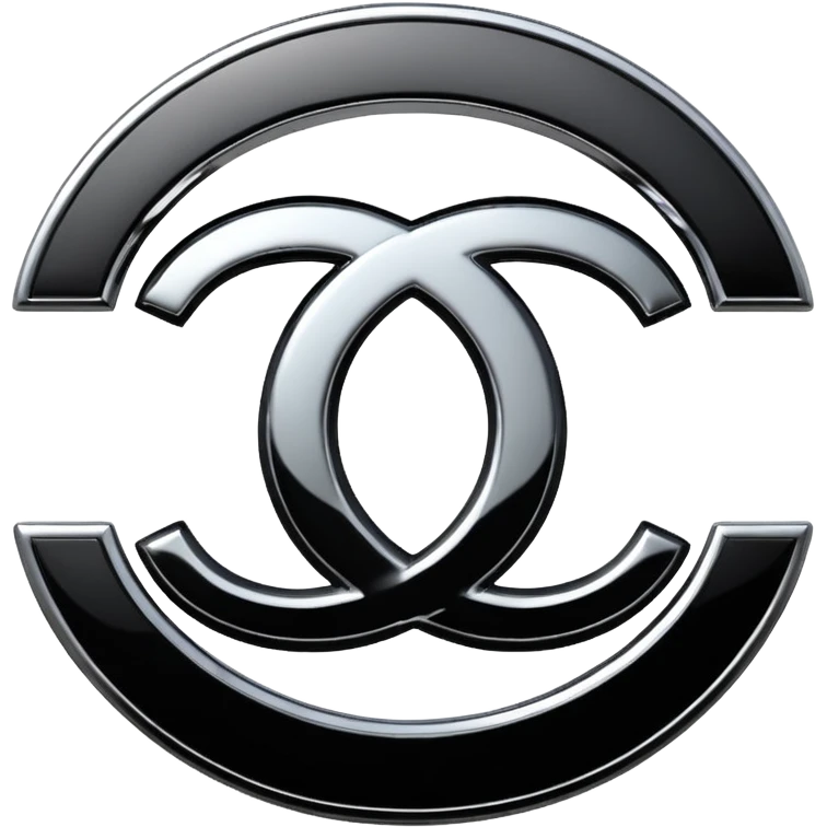 Chanel sport logo chrome glossy emoji
