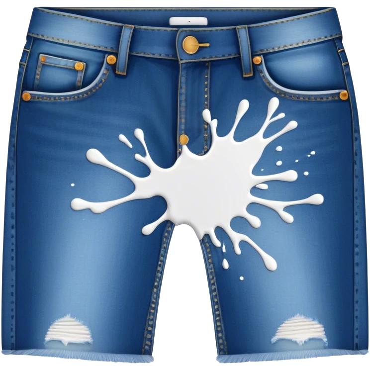 (white paint splatter) on pants lap emoji