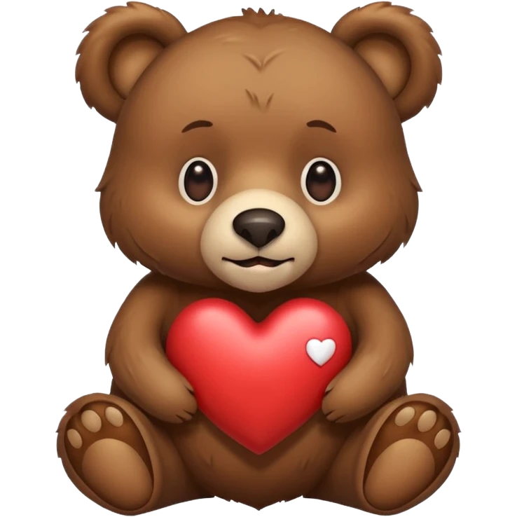 Bear with a heart emoji