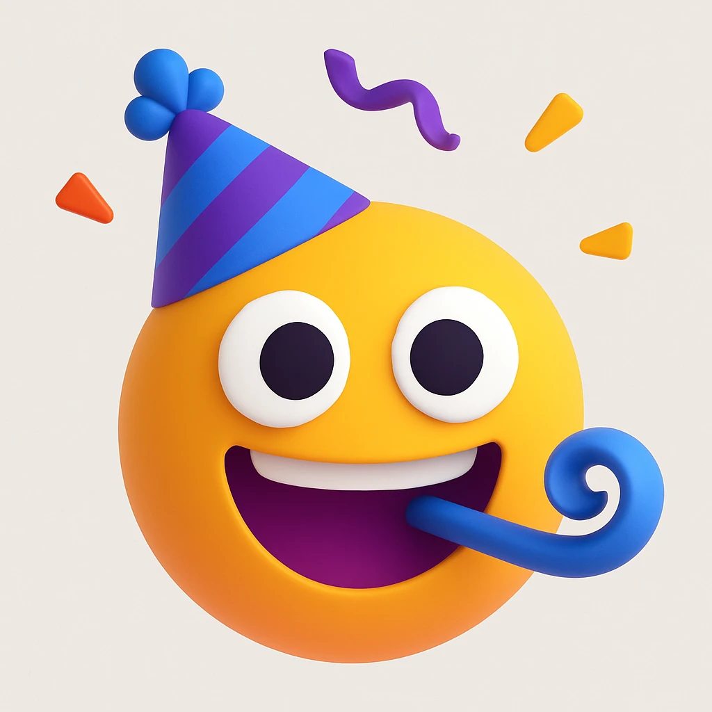 party hat emoji