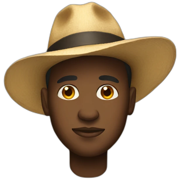 black-man-wearing-big-hat emoji