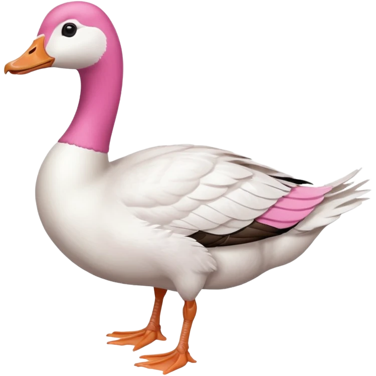 goose with a head, that looks like human female feet  emoji