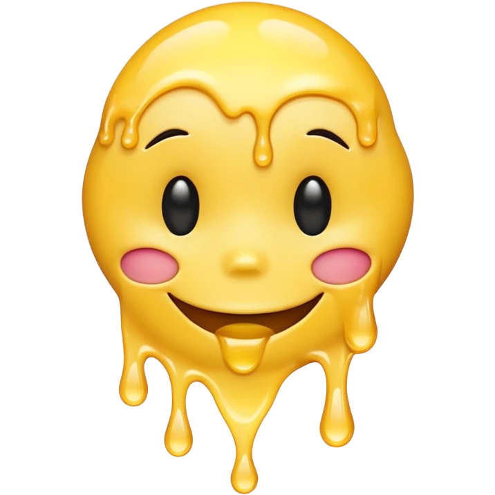 Melting happy face emoji