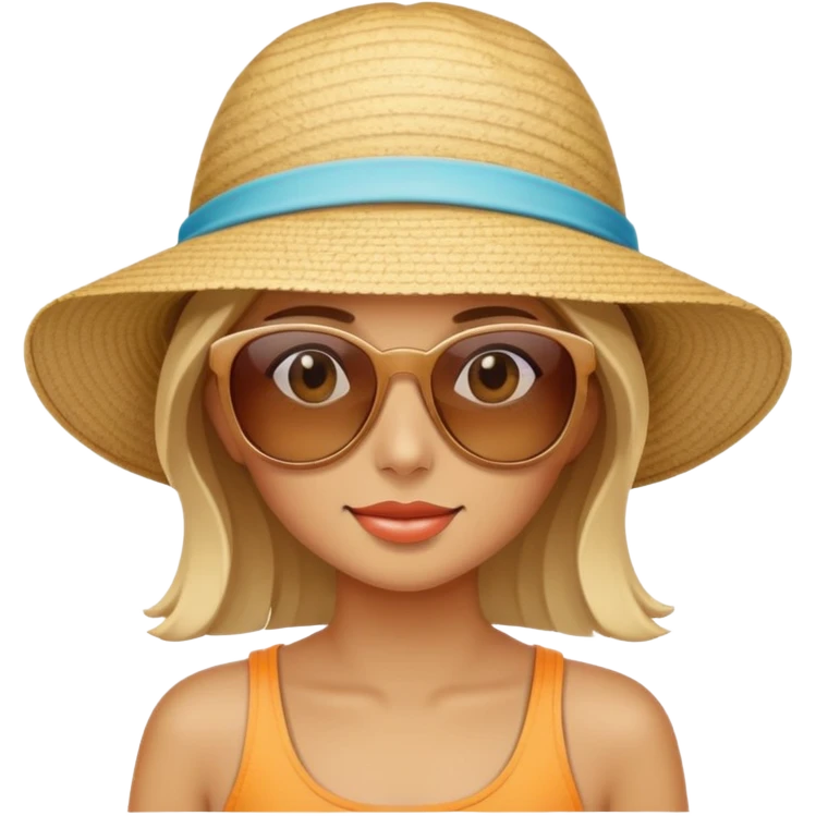 Cute beach emoji