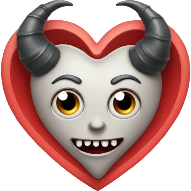 Heart with evil horns  emoji