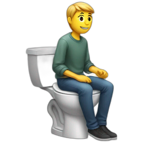 seated on toilets emoji