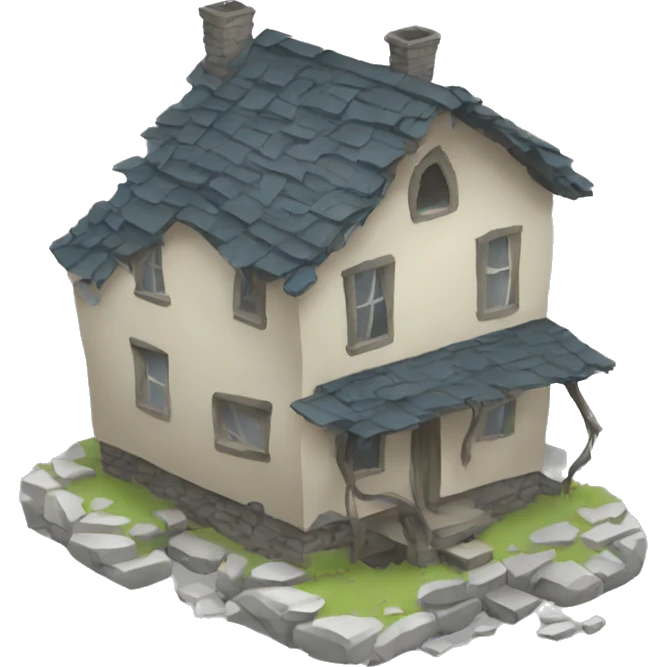 broken house emoji