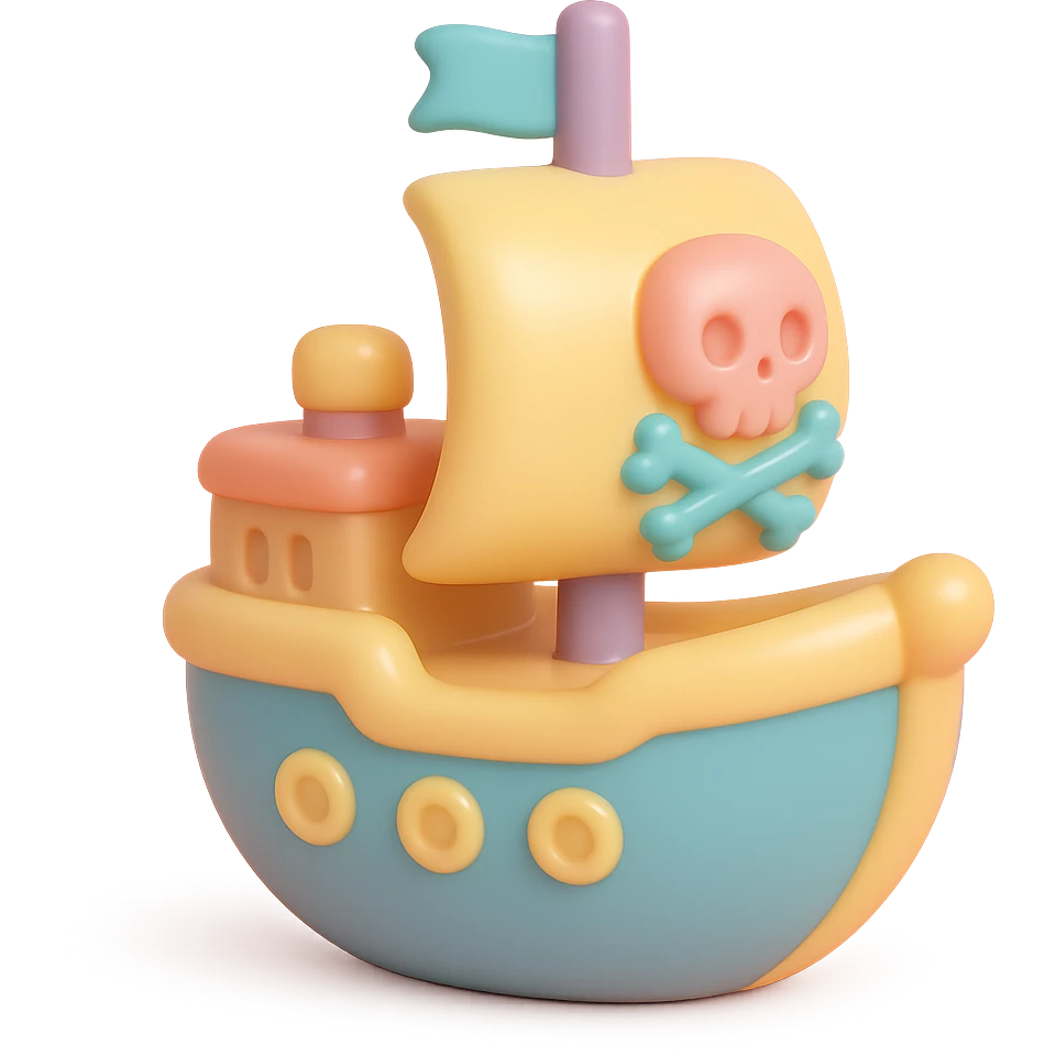 pirate ship emoji