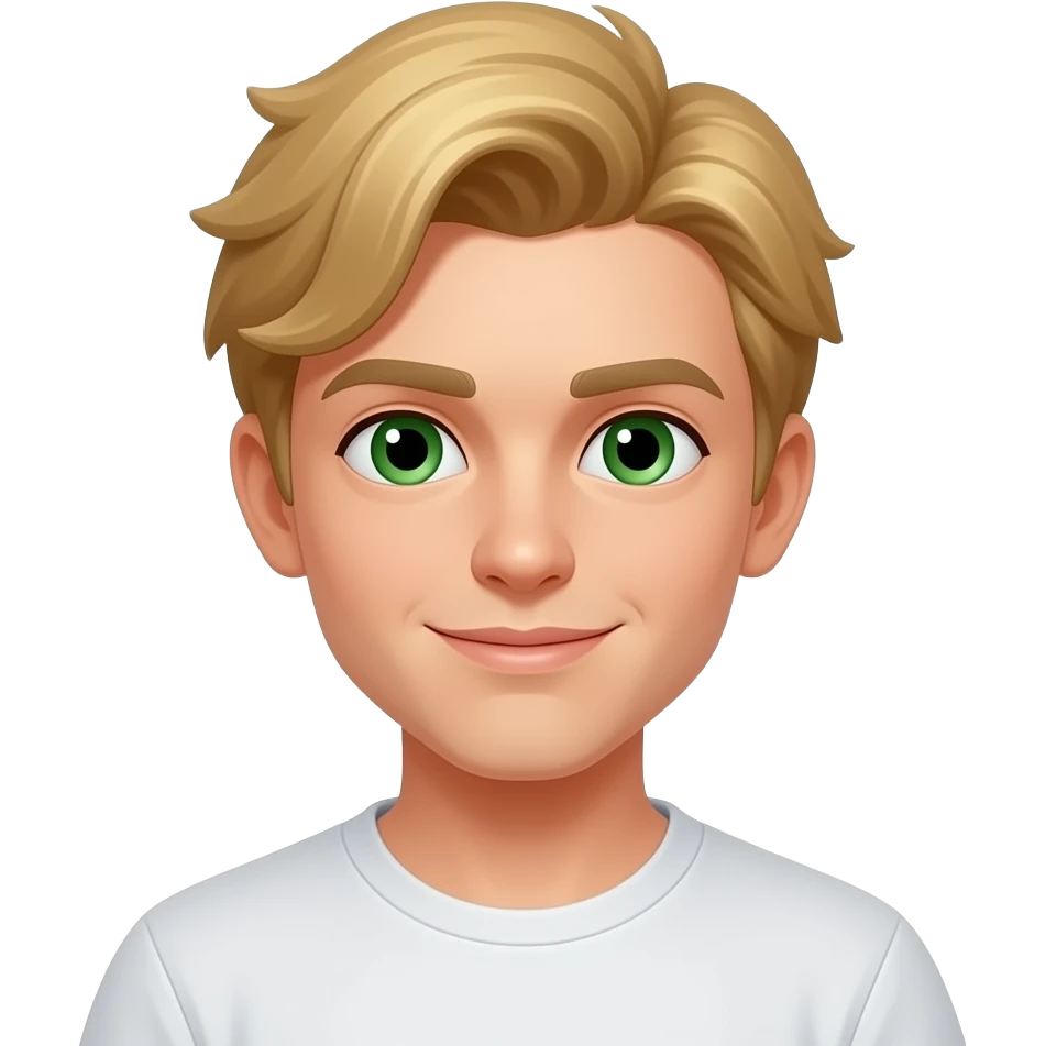 pixel of blonde guy with green eyes emoji