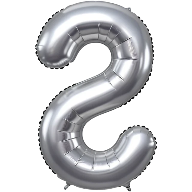 aluminum balloon shaped like number 26 emoji