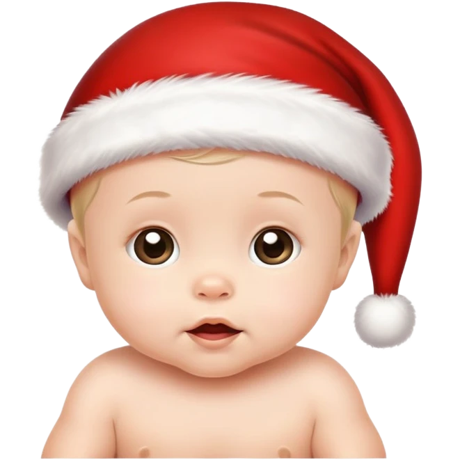 Baby with Santa hat emoji