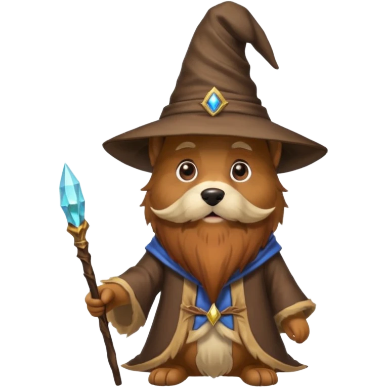 Dog wizard emoji