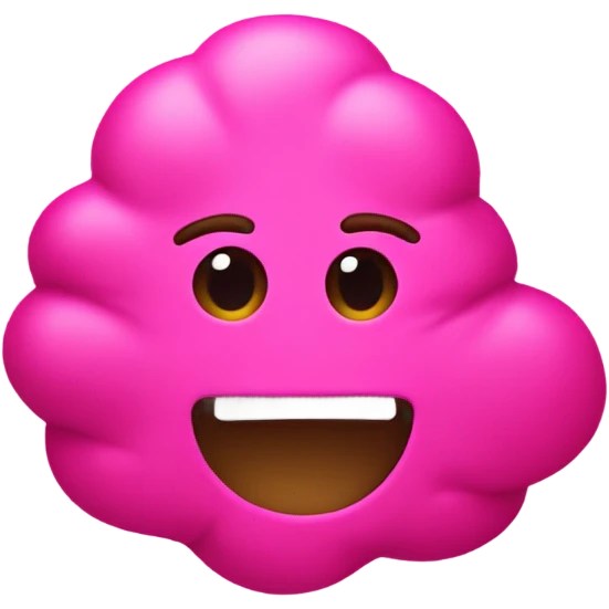 Pink poop  emoji