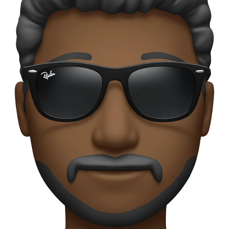 Black rayban sunglasses emoji