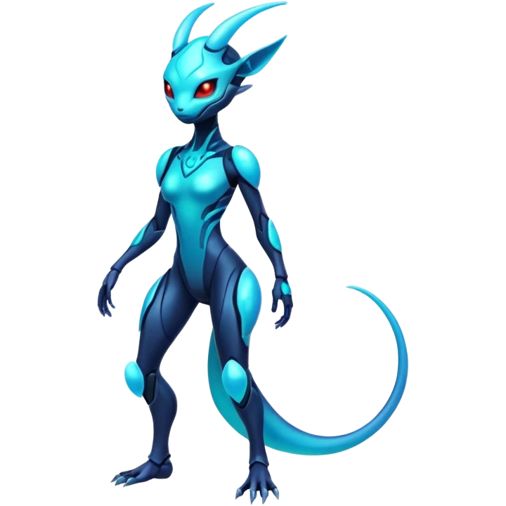 Futuristic Ethereal Modern Fakémon-creature-hybrid Full Body emoji