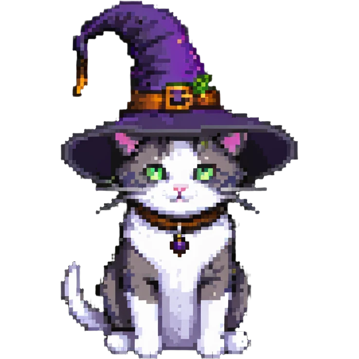 Witch cat emoji