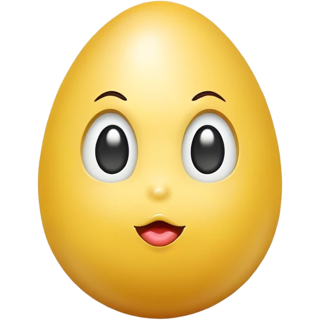 Kissy egg emoji