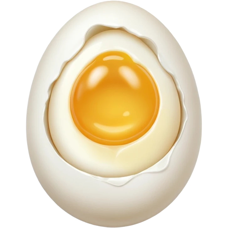 A peeled egg emoji