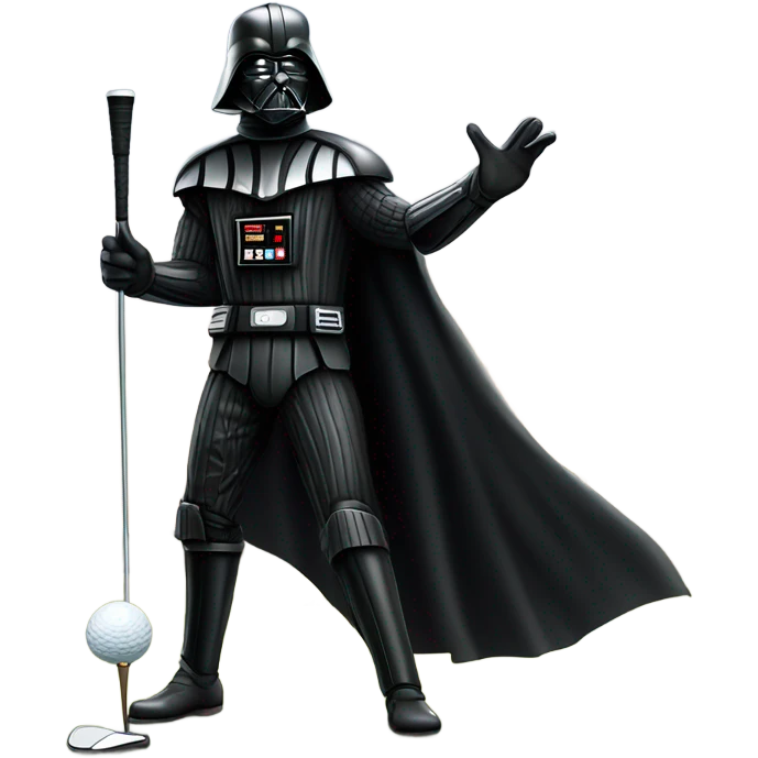 Darth Vader golfing emoji