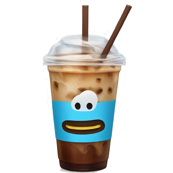 Iced coffee emoji