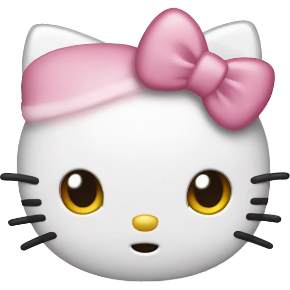 Light pink Christmas’s hello kitty emoji