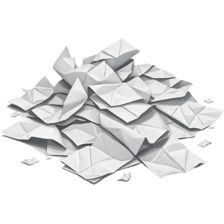 papers scattered on the floor emoji