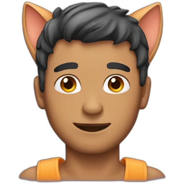 Man with cat ears emoji