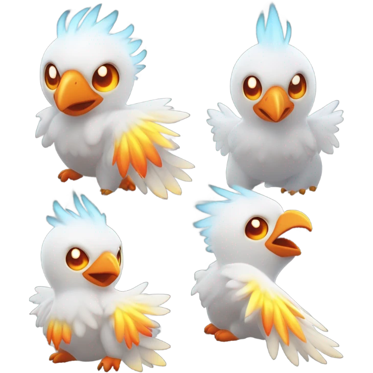 Moltres pokemon baby  emoji