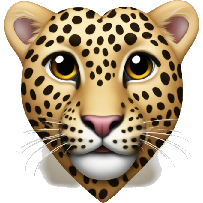 Leopard heart emoji