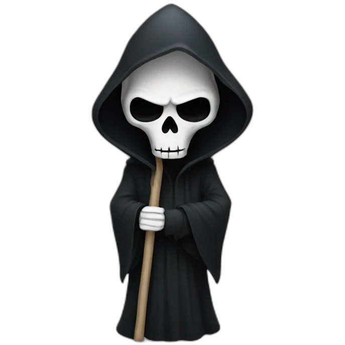 Grim reaper sad emoji