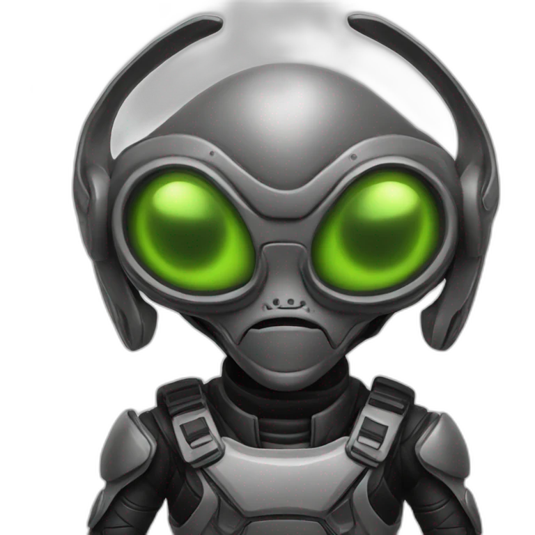 Alien in moto emoji