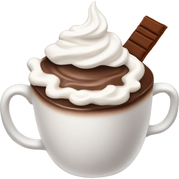 cup of cocoa with whipped cream emoji