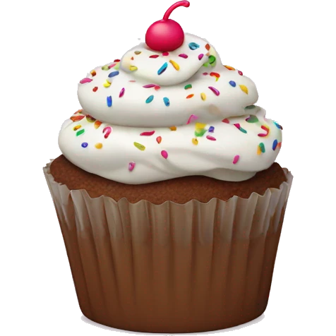 Cupcake with sprinkles  emoji