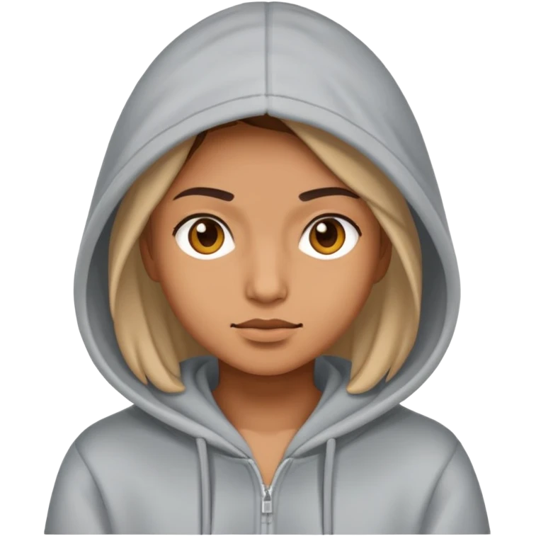 nana con la felpa emoji